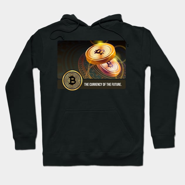 Bitcoin Coins Hoodie by CryptoTextile